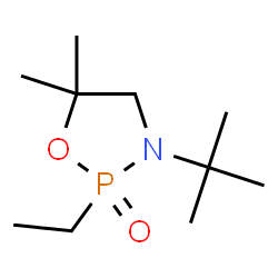 ChemSpider 2D Image | 2-Ethyl-5,5-dimethyl-3-(2-methyl-2-propanyl)-1,3,2-oxazaphospholidine 2-oxide | C10H22NO2P