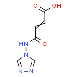 ChemSpider 2D Image | 4-Oxo-4-(4H-1,2,4-triazol-4-ylamino)-2-butenoic acid | C6H6N4O3