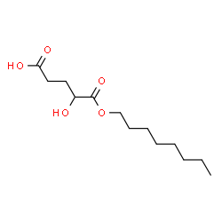 ChemSpider 2D Image | 4-Hydroxy-5-(octyloxy)-5-oxopentanoic acid | C13H24O5
