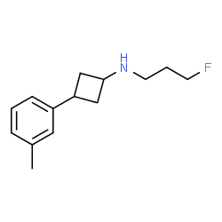 ChemSpider 2D Image | N-(3-Fluoropropyl)-3-(3-methylphenyl)cyclobutanamine | C14H20FN