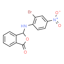 ChemSpider 2D Image | 3-[(2-Bromo-4-nitrophenyl)amino]-2-benzofuran-1(3H)-one | C14H9BrN2O4