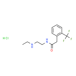 ChemSpider 2D Image | N-[2-(Ethylamino)ethyl]-2-[2-(trifluoromethyl)phenyl]acetamide hydrochloride (1:1) | C13H18ClF3N2O
