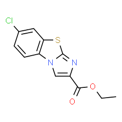 ChemSpider 2D Image | Ethyl 7-chloroimidazo[2,1-b]benzothiazole-2-carboxylate | C12H9ClN2O2S