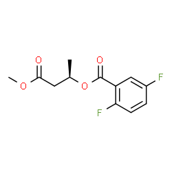 ChemSpider 2D Image | (2R)-4-Methoxy-4-oxo-2-butanyl 2,5-difluorobenzoate | C12H12F2O4
