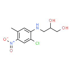 ChemSpider 2D Image | 3-[(2-Chloro-5-methyl-4-nitrophenyl)amino]-1,2-propanediol | C10H13ClN2O4