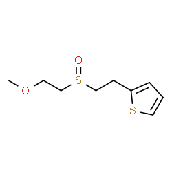 ChemSpider 2D Image | 2-{2-[(2-Methoxyethyl)sulfinyl]ethyl}thiophene | C9H14O2S2