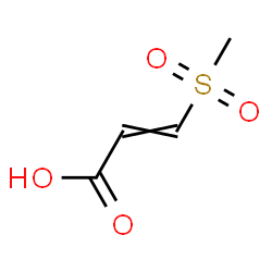 ChemSpider 2D Image | 3-(Methylsulfonyl)acrylic acid | C4H6O4S