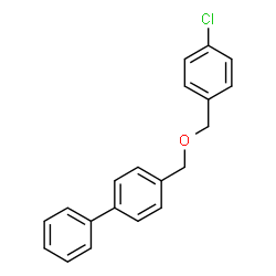 ChemSpider 2D Image | 4-{[(4-Chlorobenzyl)oxy]methyl}biphenyl | C20H17ClO