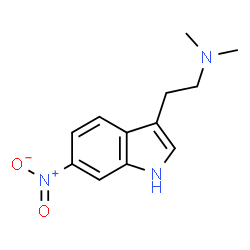ChemSpider 2D Image | N,N-Dimethyl-2-(6-nitro-1H-indol-3-yl)ethanamine | C12H15N3O2