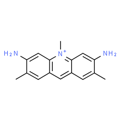 ChemSpider 2D Image | 3,6-Diamino-2,7,10-trimethylacridinium | C16H18N3