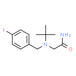 ChemSpider 2D Image | N~2~-(4-Iodobenzyl)-N~2~-(2-methyl-2-propanyl)glycinamide | C13H19IN2O