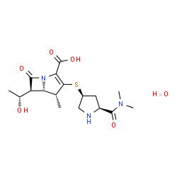 ChemSpider 2D Image | meropenem trihydrate | C17H27N3O6S