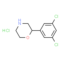 ChemSpider 2D Image | 2-(3,5-Dichlorophenyl)morpholine hydrochloride (1:1) | C10H12Cl3NO
