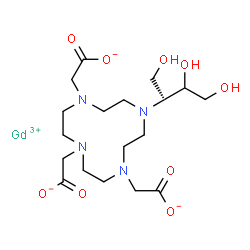 ChemSpider 2D Image | Gadolinium 2,2',2''-{10-[(2R)-1,3,4-trihydroxy-2-butanyl]-1,4,7,10-tetraazacyclododecane-1,4,7-triyl}triacetate | C18H31GdN4O9