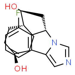 ChemSpider 2D Image | trans-4-{(1S)-2-[(5S)-6-Fluoro-5H-imidazo[5,1-a]isoindol-5-yl]-1-hydroxyethyl}cyclohexanol | C18H21FN2O2