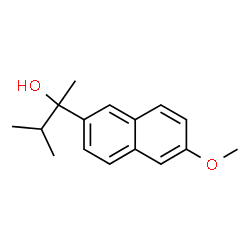 ChemSpider 2D Image | 2-(6-Methoxy-2-naphthyl)-3-methyl-2-butanol | C16H20O2