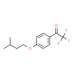 ChemSpider 2D Image | 2,2,2-Trifluoro-1-[4-(3-methylbutoxy)phenyl]ethanone | C13H15F3O2