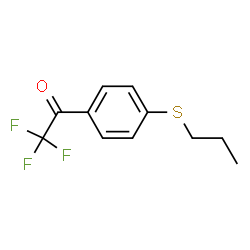 ChemSpider 2D Image | 2,2,2-Trifluoro-1-[4-(propylsulfanyl)phenyl]ethanone | C11H11F3OS