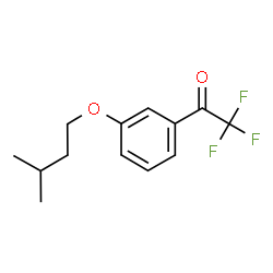 ChemSpider 2D Image | 2,2,2-Trifluoro-1-[3-(3-methylbutoxy)phenyl]ethanone | C13H15F3O2