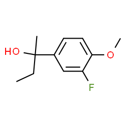ChemSpider 2D Image | 2-(3-Fluoro-4-methoxyphenyl)-2-butanol | C11H15FO2