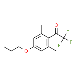 ChemSpider 2D Image | 1-(2,6-Dimethyl-4-propoxyphenyl)-2,2,2-trifluoroethanone | C13H15F3O2