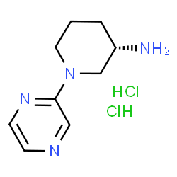 ChemSpider 2D Image | (3S)-1-(2-Pyrazinyl)-3-piperidinamine dihydrochloride | C9H16Cl2N4
