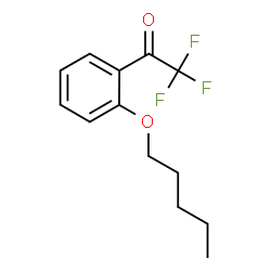 ChemSpider 2D Image | 2,2,2-Trifluoro-1-[2-(pentyloxy)phenyl]ethanone | C13H15F3O2