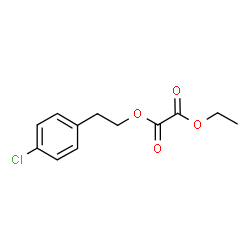 ChemSpider 2D Image | 2-(4-Chlorophenyl)ethyl ethyl oxalate | C12H13ClO4
