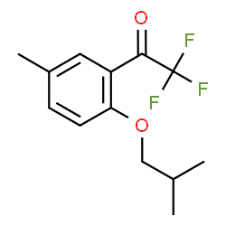 ChemSpider 2D Image | 2,2,2-Trifluoro-1-(2-isobutoxy-5-methylphenyl)ethanone | C13H15F3O2