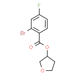 ChemSpider 2D Image | Tetrahydro-3-furanyl 2-bromo-4-fluorobenzoate | C11H10BrFO3