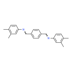 ChemSpider 2D Image | 1,4-Phenylenebis[N-(3,4-dimethylphenyl)methanimine] | C24H24N2