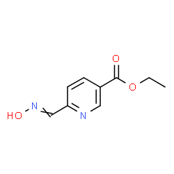 ChemSpider 2D Image | Ethyl 6-[(hydroxyimino)methyl]nicotinate | C9H10N2O3