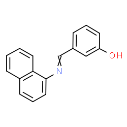 ChemSpider 2D Image | 3-[(1-Naphthylimino)methyl]phenol | C17H13NO
