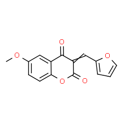 ChemSpider 2D Image | 3-(2-Furylmethylene)-6-methoxy-2H-chromene-2,4(3H)-dione | C15H10O5