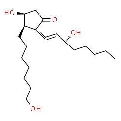 ChemSpider 2D Image | (9alpha,13E,15R)-1,9,15-Trihydroxyprost-13-en-11-one | C20H36O4