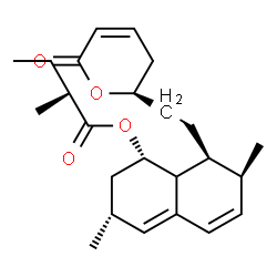 ChemSpider 2D Image | (1S,3R,7S,8S)-3,7-Dimethyl-8-{2-[(2R)-6-oxo-3,6-dihydro-2H-pyran-2-yl]ethyl}-1,2,3,7,8,8a-hexahydro-1-naphthalenyl (2S)-2-methylbutanoate | C24H34O4