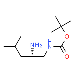 ChemSpider 2D Image | 2-Methyl-2-propanyl [(2S)-2-amino-4-methylpentyl]carbamate | C11H24N2O2