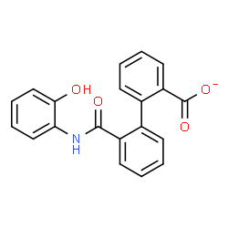 ChemSpider 2D Image | 2'-[(2-Hydroxyphenyl)carbamoyl]-2-biphenylcarboxylate | C20H14NO4