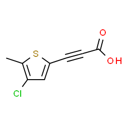 ChemSpider 2D Image | 3-(4-Chloro-5-methyl-2-thienyl)-2-propynoic acid | C8H5ClO2S