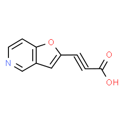 ChemSpider 2D Image | 3-(Furo[3,2-c]pyridin-2-yl)-2-propynoic acid | C10H5NO3
