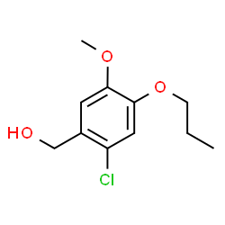 ChemSpider 2D Image | (2-Chloro-5-methoxy-4-propoxyphenyl)methanol | C11H15ClO3