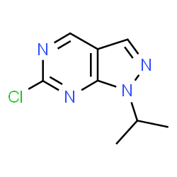 ChemSpider 2D Image | 6-Chloro-1-isopropyl-1H-pyrazolo[3,4-d]pyrimidine | C8H9ClN4