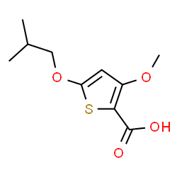 ChemSpider 2D Image | 5-Isobutoxy-3-methoxy-2-thiophenecarboxylic acid | C10H14O4S