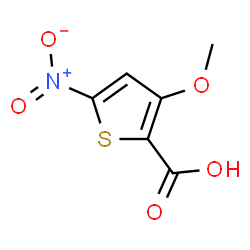 ChemSpider 2D Image | 3-Methoxy-5-nitro-2-thiophenecarboxylic acid | C6H5NO5S