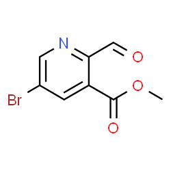 ChemSpider 2D Image | Methyl 5-bromo-2-formylnicotinate | C8H6BrNO3