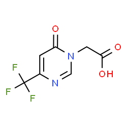 ChemSpider 2D Image | [6-Oxo-4-(trifluoromethyl)-1(6H)-pyrimidinyl]acetic acid | C7H5F3N2O3