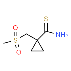 ChemSpider 2D Image | 1-[(Methylsulfonyl)methyl]cyclopropanecarbothioamide | C6H11NO2S2