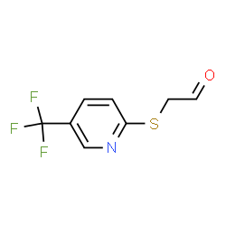 ChemSpider 2D Image | {[5-(Trifluoromethyl)-2-pyridinyl]sulfanyl}acetaldehyde | C8H6F3NOS