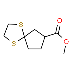 ChemSpider 2D Image | Methyl 1,4-dithiaspiro[4.4]nonane-7-carboxylate | C9H14O2S2