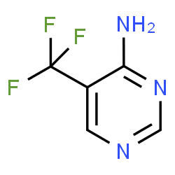 ChemSpider 2D Image | 5-(Trifluoromethyl)-4-pyrimidinamine | C5H4F3N3